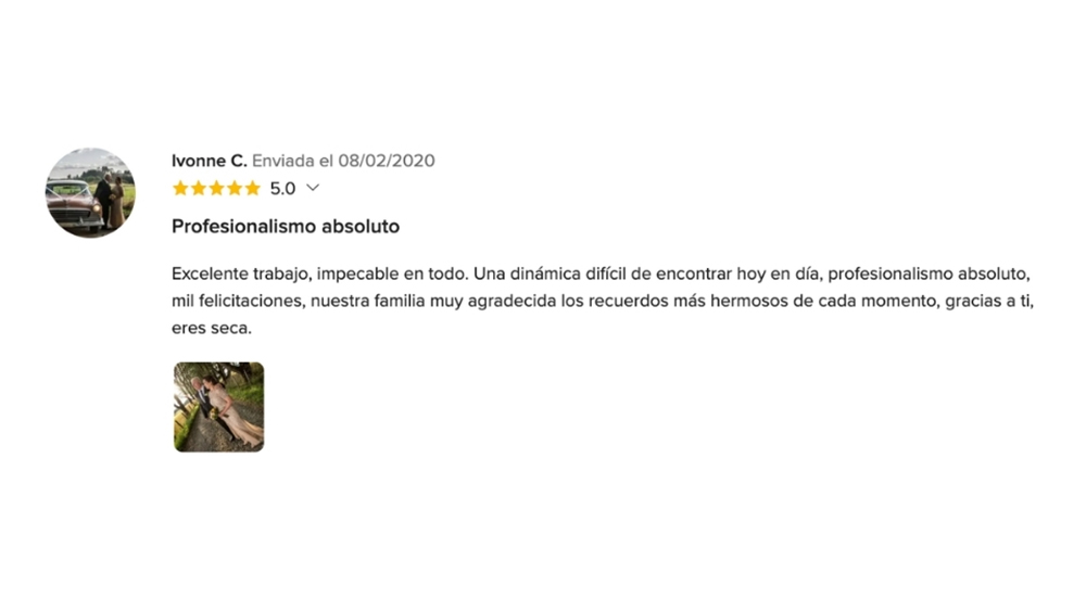 OPIONIONES DE MIS NOVIOS EN www.matrimonios.cl - 100