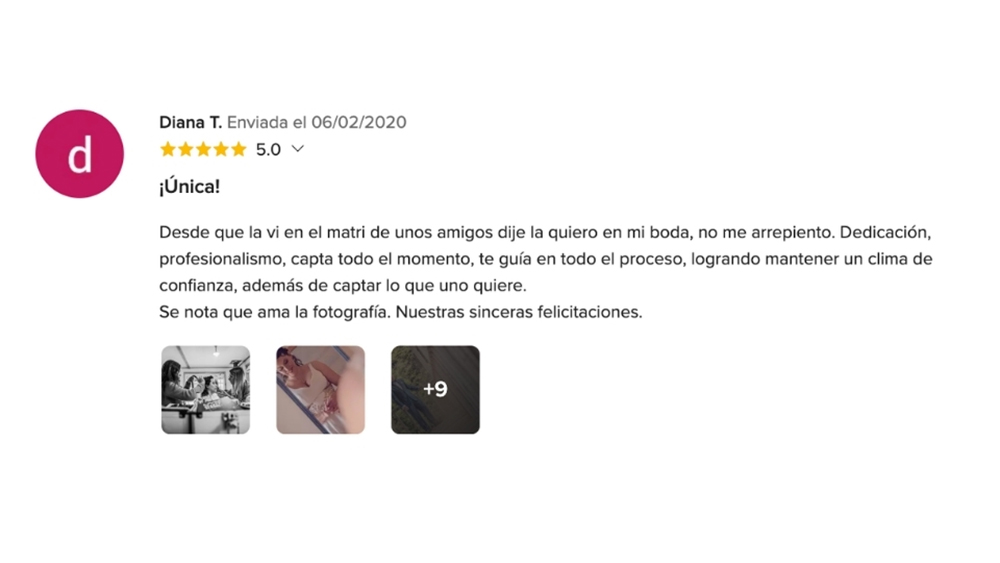 OPIONIONES DE MIS NOVIOS EN www.matrimonios.cl - 102