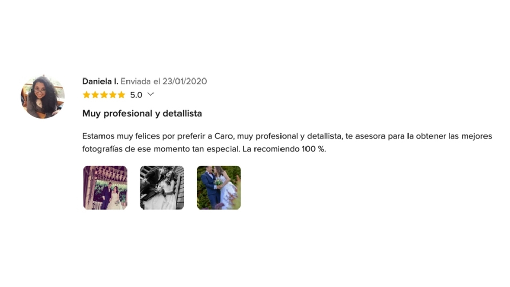 OPIONIONES DE MIS NOVIOS EN www.matrimonios.cl - 106