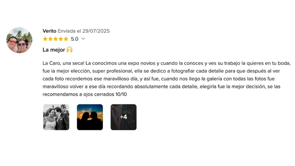 OPIONIONES DE MIS NOVIOS EN www.matrimonios.cl - 11
