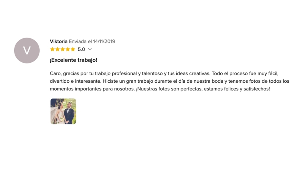 OPIONIONES DE MIS NOVIOS EN www.matrimonios.cl - 115