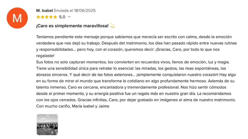 OPIONIONES DE MIS NOVIOS EN www.matrimonios.cl - 13