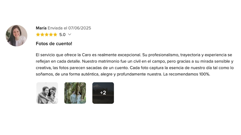 OPIONIONES DE MIS NOVIOS EN www.matrimonios.cl - 14