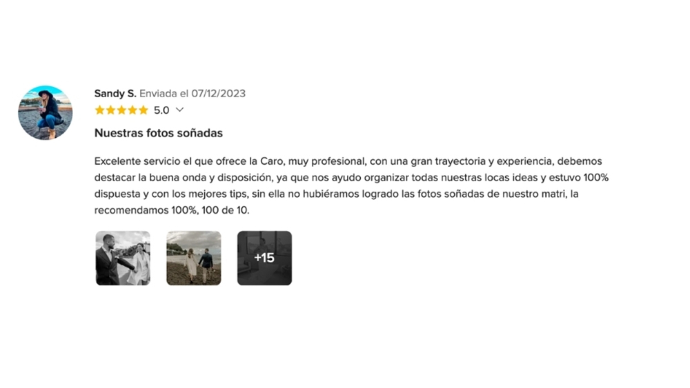 OPIONIONES DE MIS NOVIOS EN www.matrimonios.cl - 33