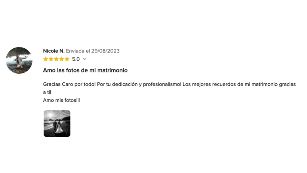 OPIONIONES DE MIS NOVIOS EN www.matrimonios.cl - 41