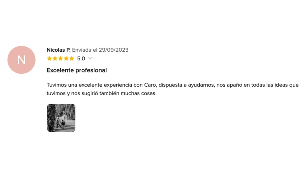 OPIONIONES DE MIS NOVIOS EN www.matrimonios.cl - 44