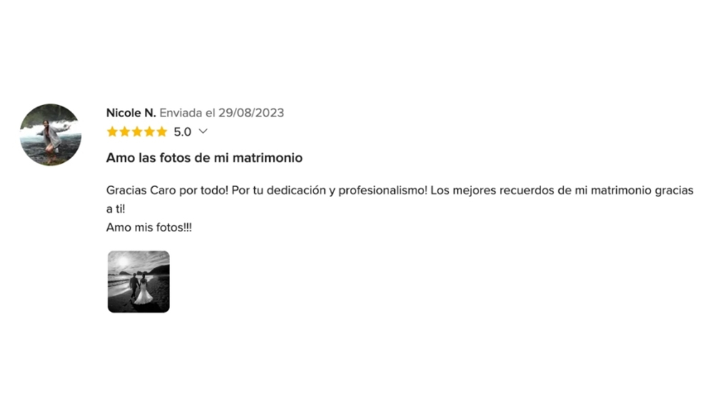 OPIONIONES DE MIS NOVIOS EN www.matrimonios.cl - 45