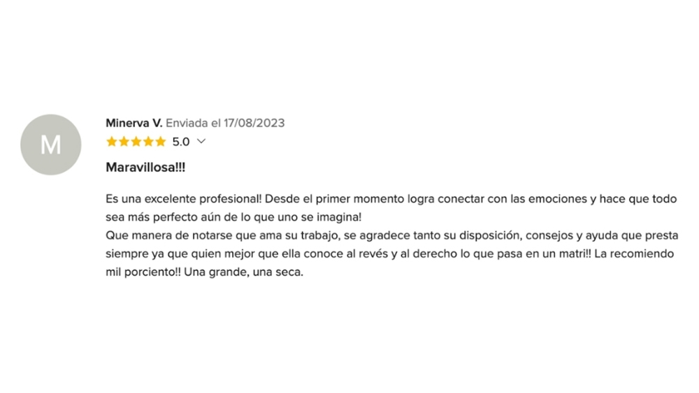 OPIONIONES DE MIS NOVIOS EN www.matrimonios.cl - 48