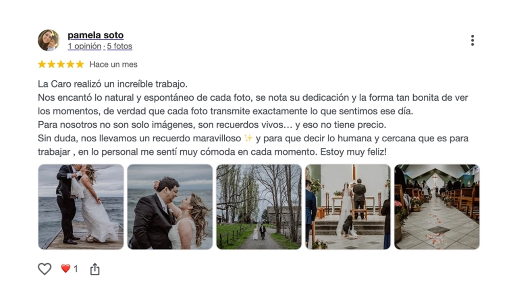 OPIONIONES DE MIS NOVIOS EN www.matrimonios.cl - 5