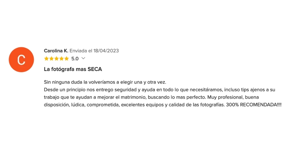 OPIONIONES DE MIS NOVIOS EN www.matrimonios.cl - 56