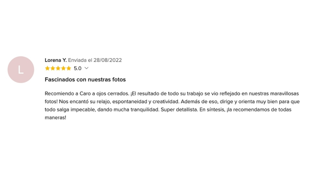 OPIONIONES DE MIS NOVIOS EN www.matrimonios.cl - 70