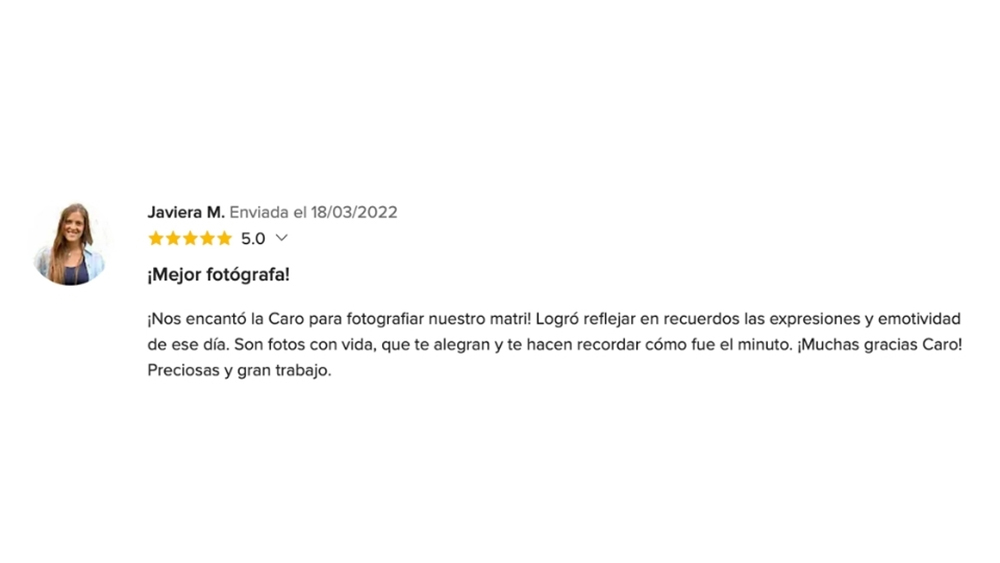 OPIONIONES DE MIS NOVIOS EN www.matrimonios.cl - 76
