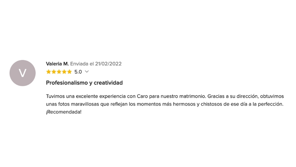 OPIONIONES DE MIS NOVIOS EN www.matrimonios.cl - 80