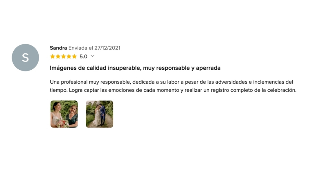 OPIONIONES DE MIS NOVIOS EN www.matrimonios.cl - 86