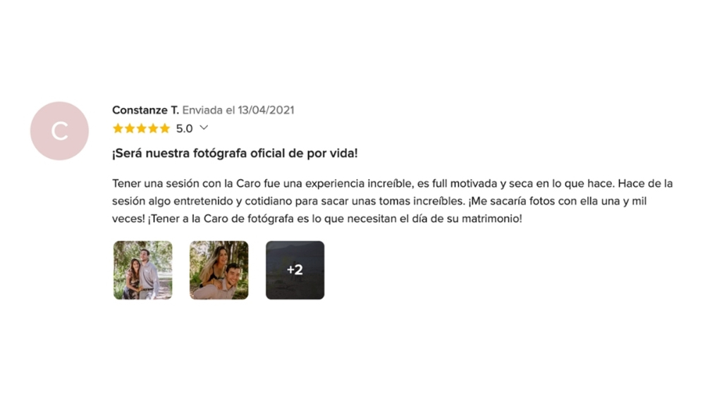 OPIONIONES DE MIS NOVIOS EN www.matrimonios.cl - 93