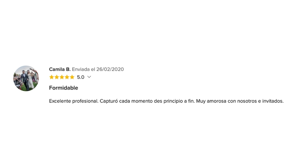 OPIONIONES DE MIS NOVIOS EN www.matrimonios.cl - 96